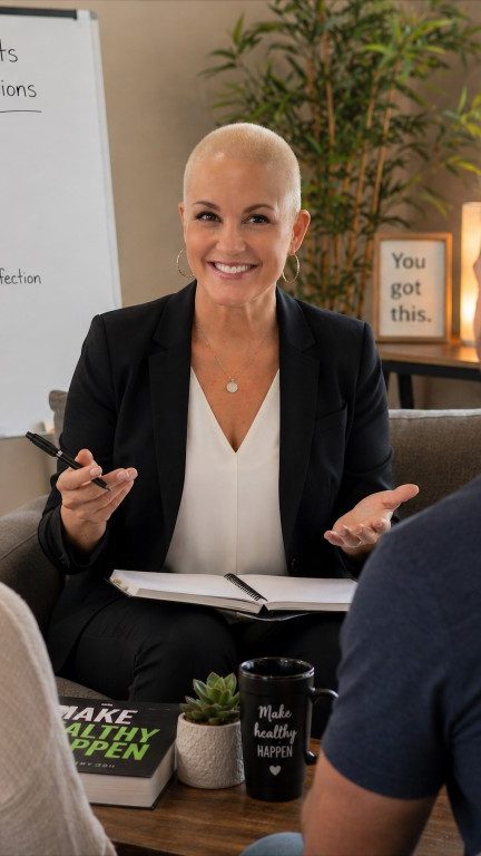 Amy Ramsey coaching a couple